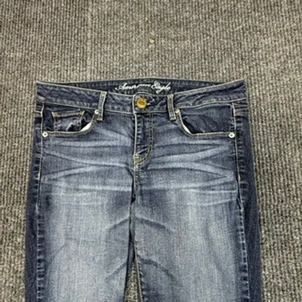 American Eagle Skinny Jeans Womens 10 Regular Medium Wash Stretch Denim